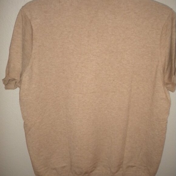 Well Worn Women's Plus Size XXL Tan Short Sleeve Knit Top Sweater NWT - Picture 6 of 6